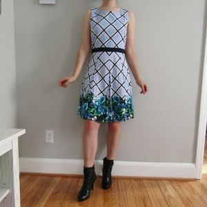 Blue floral sundress